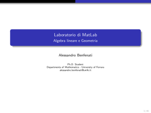 Laboratorio di MatLab