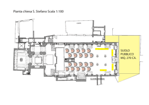 Pianta chiesa S. Stefano Scala 1:100 - Sito Ufficiale Elite Restaurant