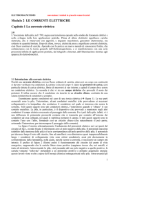 Modulo 2 LE CORRENTI ELETTRICHE Capitolo 1 La