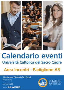 guarda il programma completo - Università Cattolica del Sacro Cuore