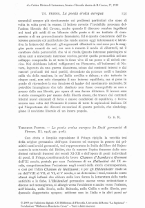 FRINGS, La p02sia eroica europea - Cognitive Philology