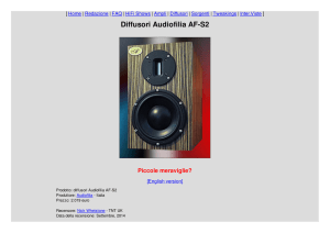 [Recensione] Diffusori Audiofilia AF-S2 - Audiofilia AF