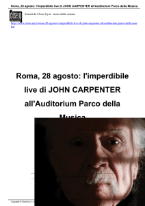 Roma, 28 agosto: l`imperdibile live di JOHN - Close