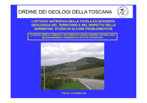 Diapositiva 1 - Ordine dei Geologi della Toscana