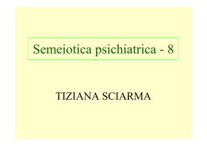 Semeiotica psichiatrica - 8