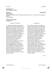 9.12.2015 A8-0330/1 Emendamento 1 Peter Eriksson, relatore