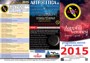 Brochure 1 - Circolo Astrofili Veronesi