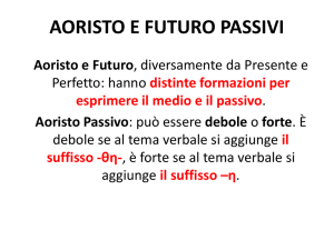 Aoristo Futuro Pass