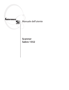 Scanner Sabre 1552 Manuale dell`utente