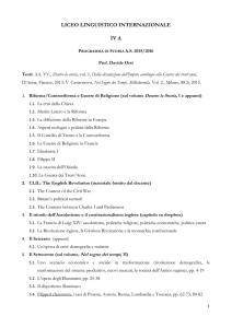 4a Storia 2015-2016 - Liceo Linguistico Internazionale