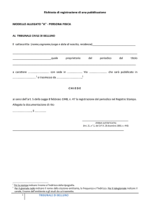 Moduli iscrizione giornali e periodici