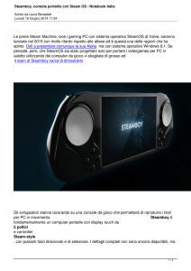 Steamboy, console portatile con Steam OS
