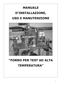 forno per test ad alta temperatura - INFN-LNL