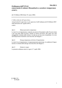 Ordinanza dell`UFAG del 25 febbraio 2004 concernente le misure