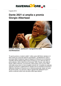 Dante 2021 si amplia e premia Giorgio Albertazzi