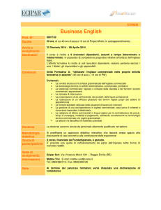 Business English - Comune di Cavriago