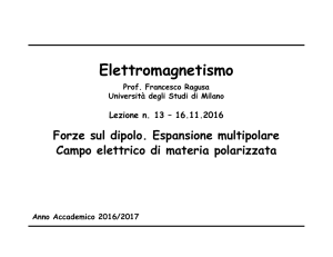 Elettromagnetismo 1 - Lezione n. 13