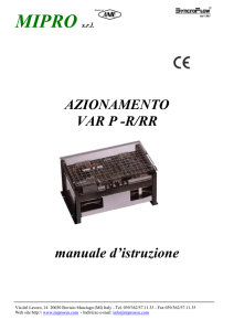 R/RR manuale d`istruzione