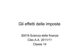 Gli effetti delle imposte