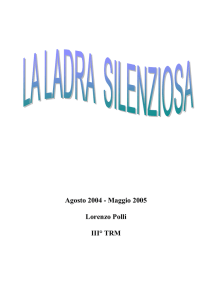 Lavoro di diploma di Lorenzo Polli SSMT, 2005.