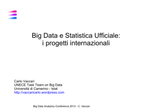 Big Data e Statistica Ufficiale: i progetti internazionali