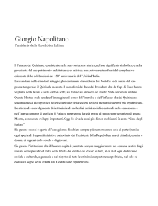 Giorgio Napolitano - Il Palazzo del Quirinale