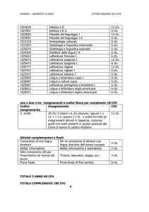 Ordinamento Lettere moderne 2013-2016 File - e-learning