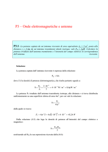 P3 – Onde elettromagnetiche e antenne