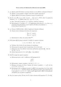 Prova scritta di Matematica Discreta del 15/2/2005 1. a. Quante