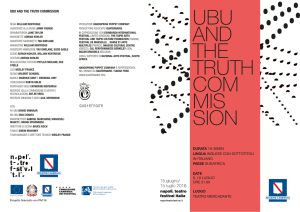 ubu and the truth com mis sion - Napoli Teatro Festival Italia