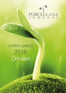 2016 Ortolani - Porcellana Sementi