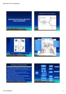 Fisiopatologia della Motilit&agrave;