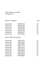 esiti esame economia