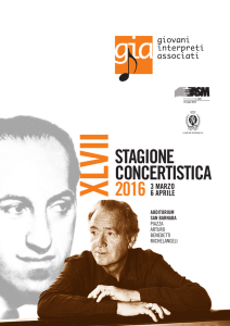 stagione concertistica 2016 - Comune di Brescia