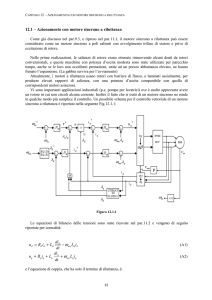 12.1 – Azionamento con motore sincrono a riluttanza ω iL dt di LiR u