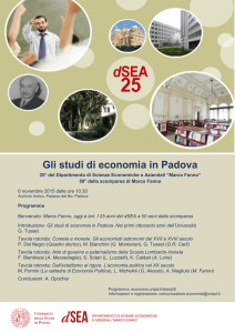 Gli studi di economia in Padova
