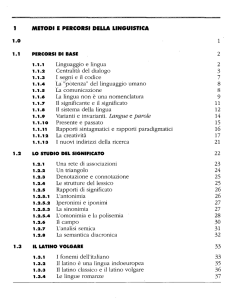 i Linguaggio e lingua .2 Centralità del dialogo .3 I segni e il