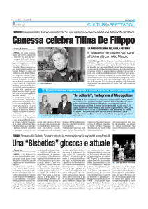 Canessa celebra Titina De Filippo