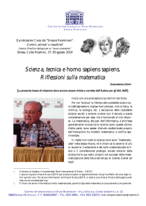Giandomenico Boffi, Scienza, tecnica e homo sapiens