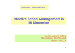 Effective School Management in EU Dimension