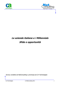 Le aziende italiane e i Millennials Sfide e opportunità