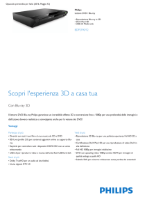 Product Leaflet: Lettore Blu-ray/DVD con riproduzione 3D