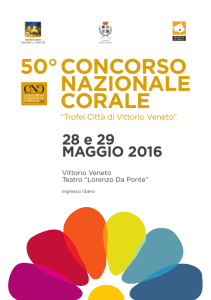 Libretto del 50° Concorso di Vittorio Veneto