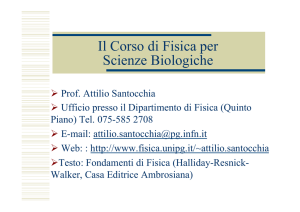 Il Corso di Fisica per Scienze Biologiche