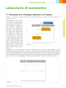 Costruzione di un rettangolo equiesteso a un trapezio