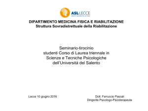 Seminario-tirocinio studenti Corso di Laurea triennale in Scienze e