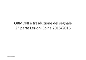 ORMONI e trasduzione del segnale 2