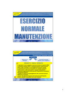 Procedure per l`esercizio normale