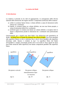 Statica dei fluidi