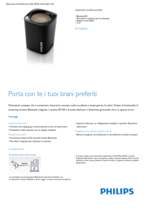 Product Leaflet: Altoparlante wireless portatile Bluetooth®